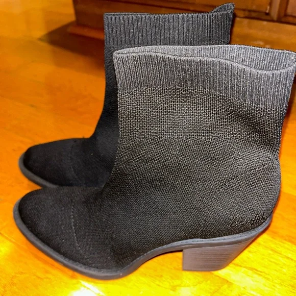 Blowfish Black Sock Slip On Western Style Boots Size 10 NWOT - Picture 2 of 10